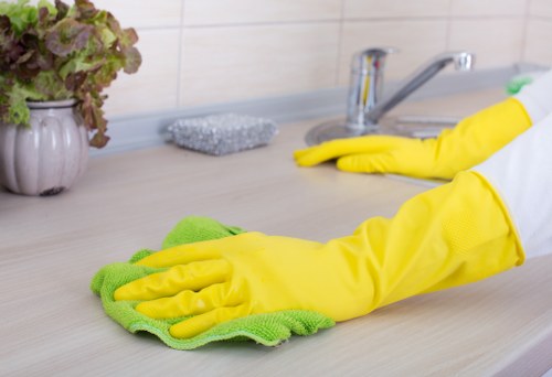 Professional upholstery cleaning for a fabric sofa in a W3 home