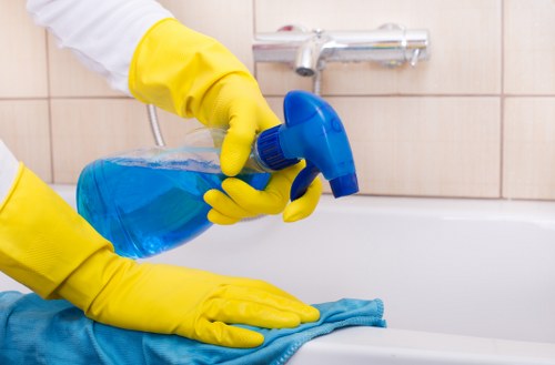 Commercial deep cleaning in a W3 office or workspace